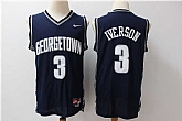 Georgetown University Hoyas 3 Allen Iverson Navy Nike College Basketball Jersey,baseball caps,new era cap wholesale,wholesale hats